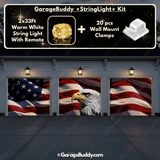 American Bald Eagle & US Flag | Patriotic Garage Door Cover
