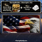 American Bald Eagle & US Flag | Patriotic Garage Door Cover