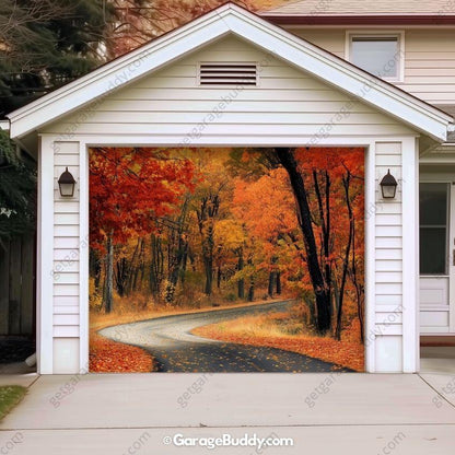 Autumn Road | Nature Garage Door Cover