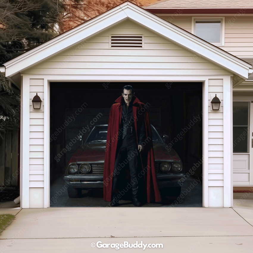Bloodsucker Halloween Garage door cover 