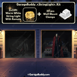 Bloodsucker Halloween Garage door cover with String Warm Light with remote and wall mount clamps 