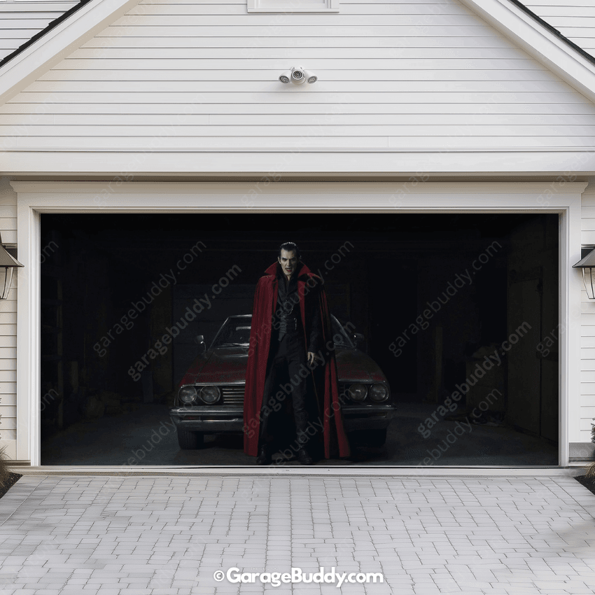 Bloodsucker Halloween Garage door cover 