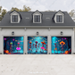 Boogie Bones Halloween Garage Door Cover