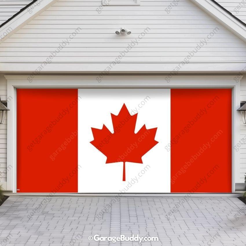 Canada Flag (Plain) | Patriotic Garage Door Cover