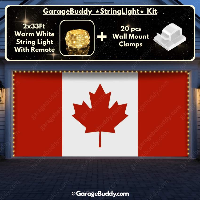 Canada Flag (Plain) | Patriotic Garage Door Cover