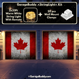 Canada Flag (Rustic) | Patriotic Garage Door Cover