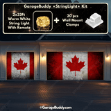 Canada Flag (Rustic) | Patriotic Garage Door Cover