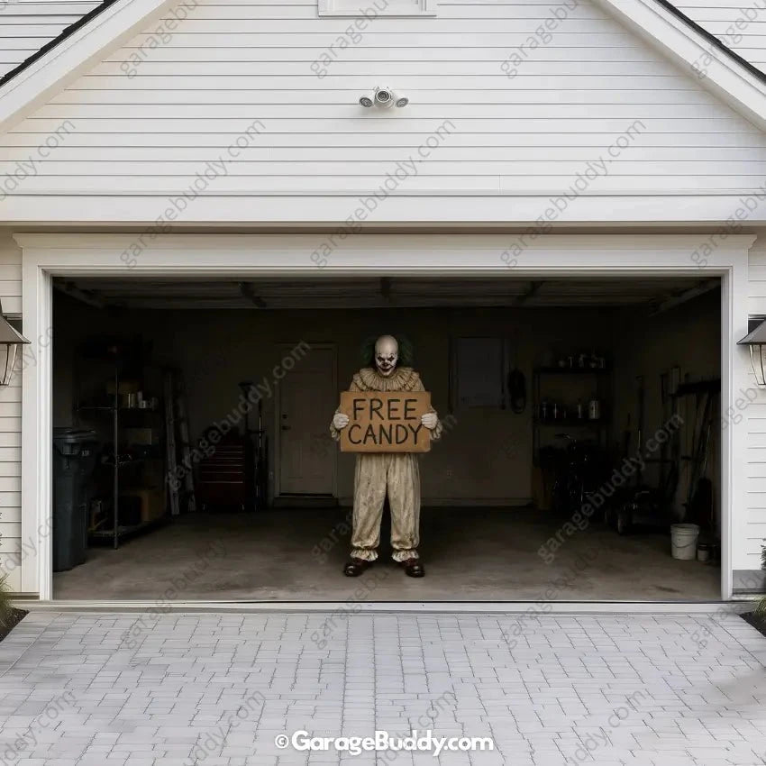 Candy Clown (Limited Edition) | Halloween Garage Door Cover