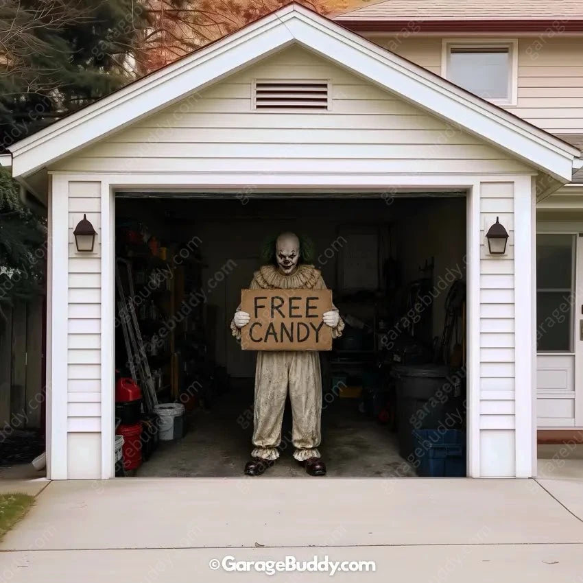 Candy Clown (Limited Edition) | Halloween Garage Door Cover