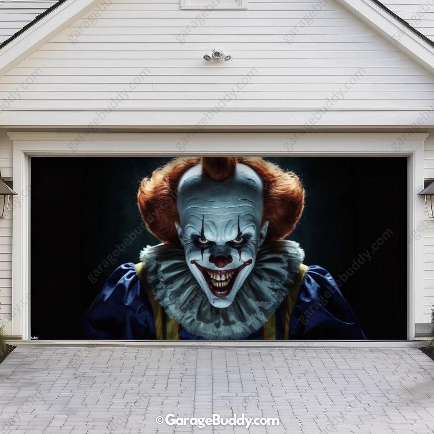 Creepy Clown | Halloween Garage Door Cover