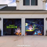 Cute Ghosts | Halloween Garage Door Cover