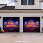 Cute Ghost Party Halloween Garage door cover for two doors