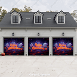 Cute Ghost Halloween Garage Door Cover