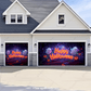 Cute Ghost Halloween Garage Door Cover