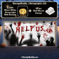 Help Us! | Halloween Garage Door Cover