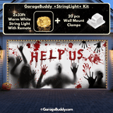 Help Us! | Halloween Garage Door Cover