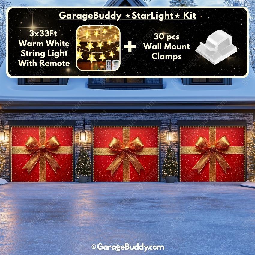Gift Wrap | Christmas Garage Door Cover