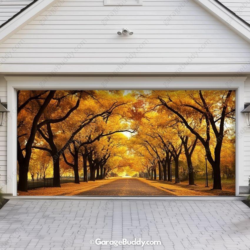Golden Trail | Nature Garage Door Cover