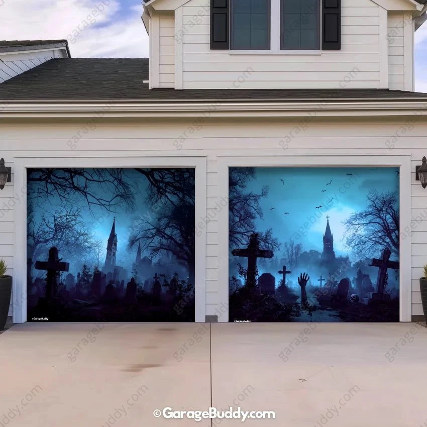 Grave Rising (Glow) | Halloween Garage Door Cover