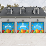 Happy Easter Halloween Garage Door Cover