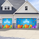 Happy Easter Halloween Garage Door Cover