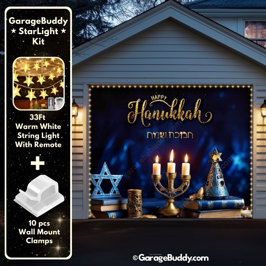 Happy Hanukkah | Festive Garage Door Cover