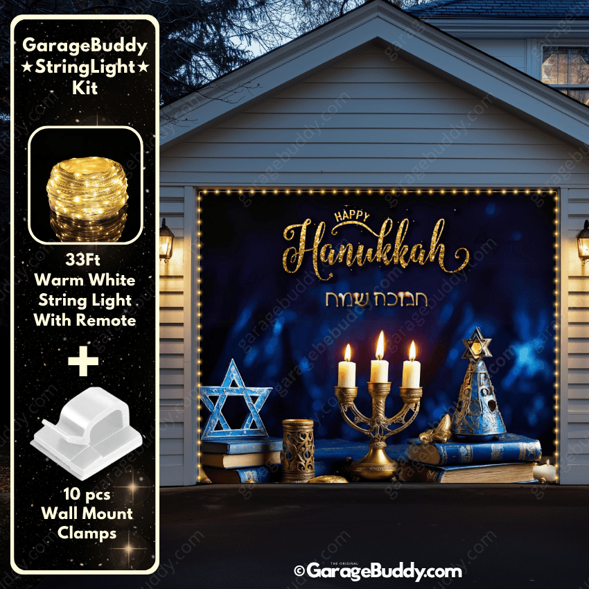 Happy Hanukkah | Festive Garage Door Cover