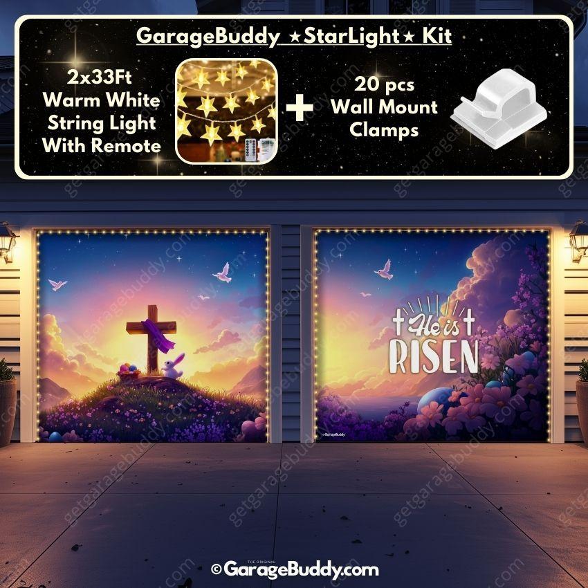 He Is Risen (Easter) | Festive Garage Door Cover