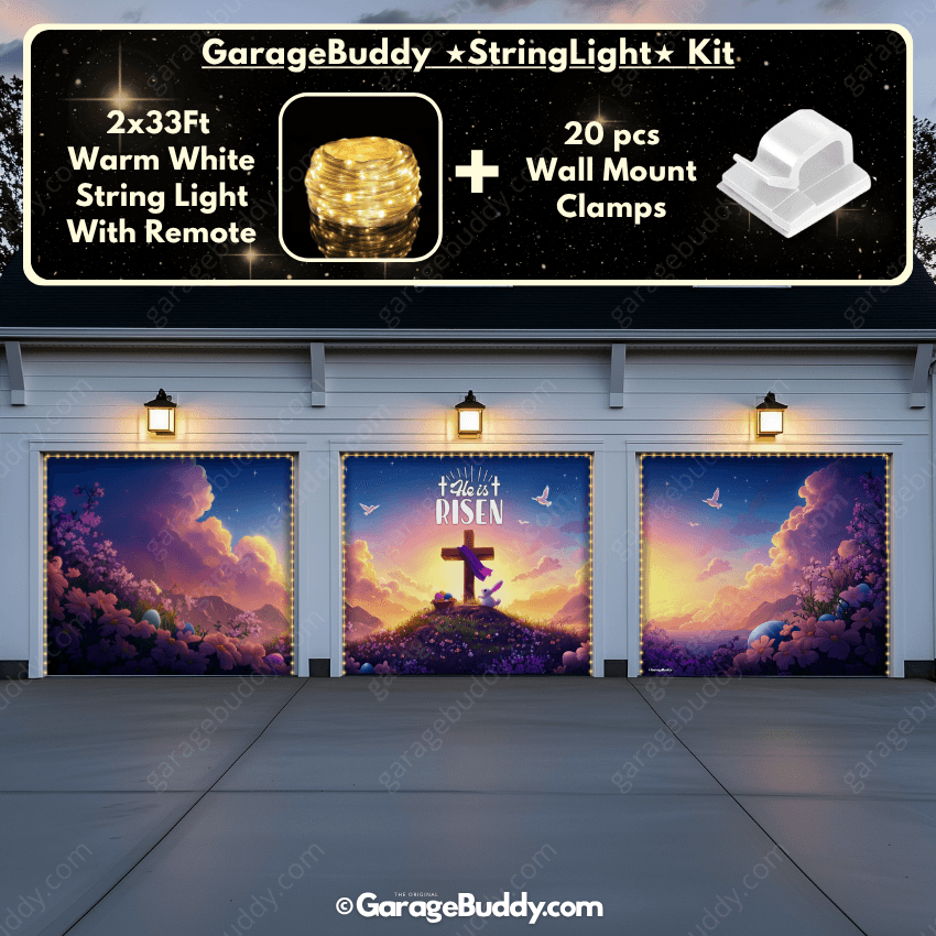 He Is Risen (Easter) | Festive Garage Door Cover