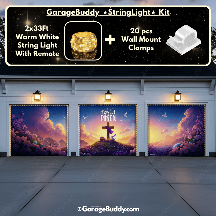 He Is Risen (Easter) | Festive Garage Door Cover