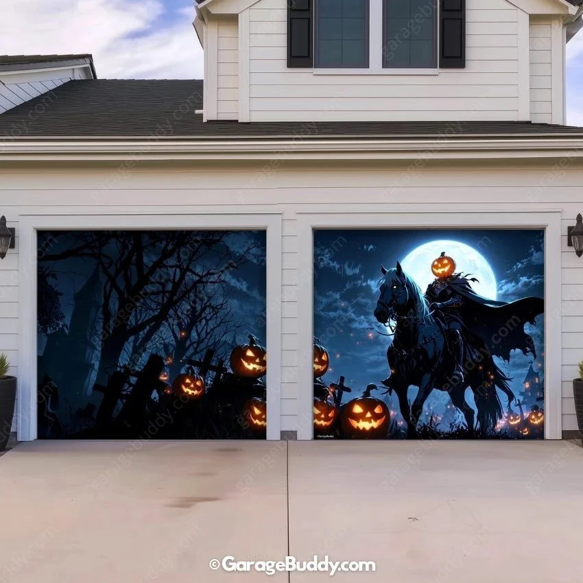Headless Horseman | Halloween Garage Door Cover