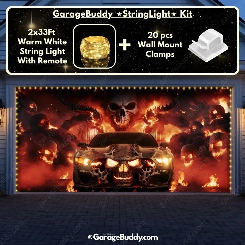 Hell Ride | Halloween Garage Door Cover