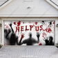 Help Us! | Halloween Garage Door Cover