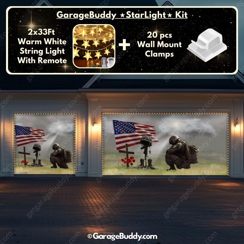 Honor The Fallen | Patriotic Garage Door Cover