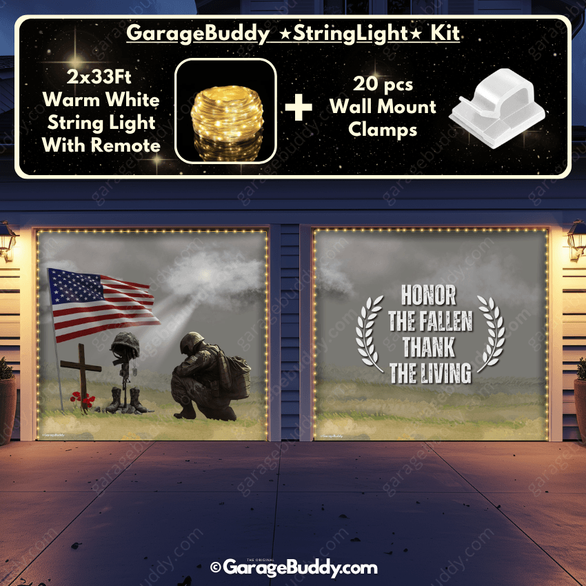 Honor The Fallen | Patriotic Garage Door Cover