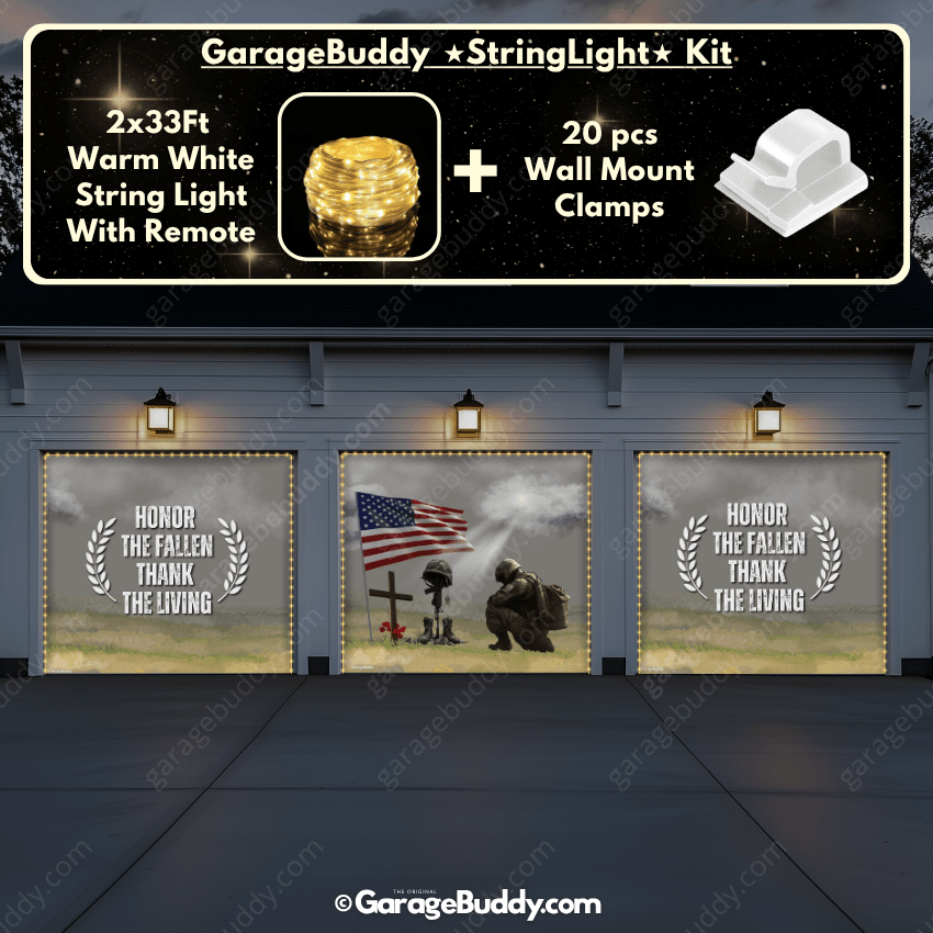 Honor The Fallen | Patriotic Garage Door Cover