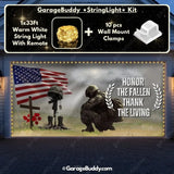Honor The Fallen | Patriotic Veterans Garage Door Cover
