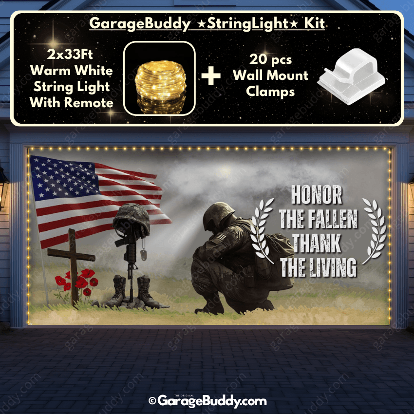 Honor The Fallen | Patriotic Garage Door Cover