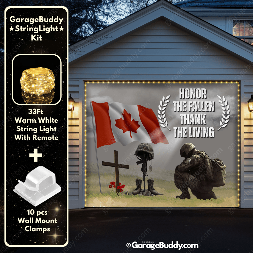 Honor The Fallen (CA) | Patriotic Garage Door Cover