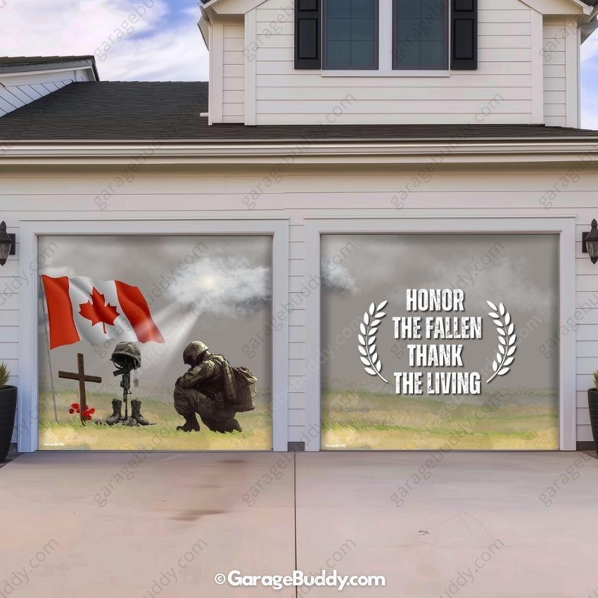 Honor The Fallen (CA) | Patriotic Garage Door Cover