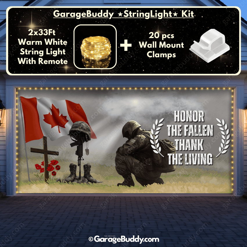 Honor The Fallen (CA) | Patriotic Garage Door Cover