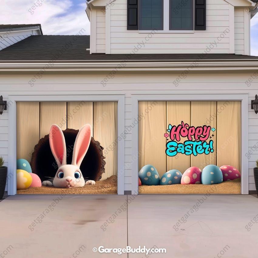 'Hoppy' Easter | Festive Garage Door Cover