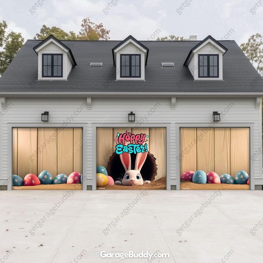 'Hoppy' Easter | Festive Garage Door Cover