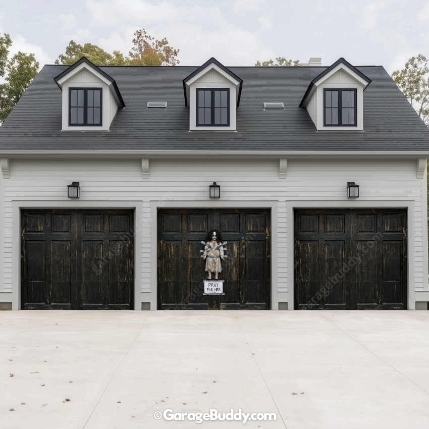The Cursed Doll | Halloween Garage Door Cover