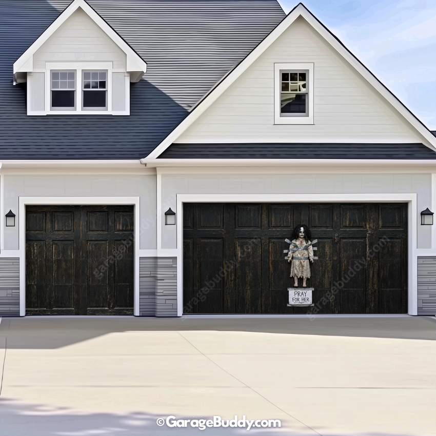 The Cursed Doll | Halloween Garage Door Cover