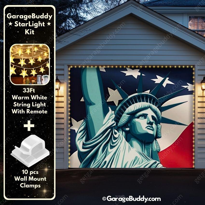 Liberty Stripes | Patriotic Garage Door Cover