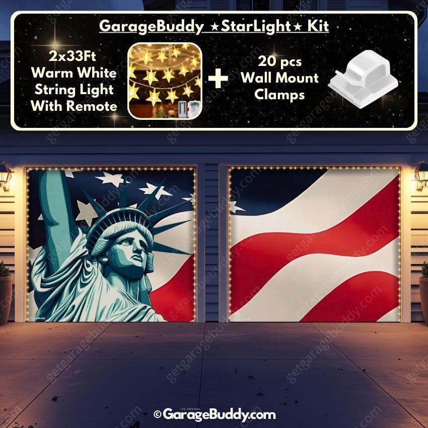 Liberty Stripes | Patriotic Garage Door Cover