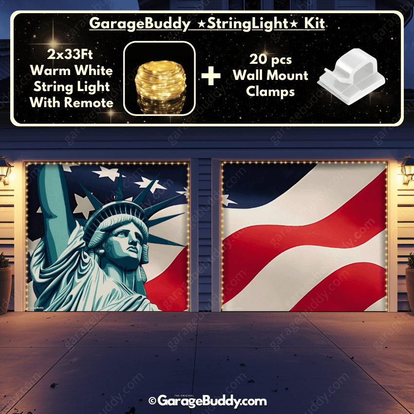 Liberty Stripes | Patriotic Garage Door Cover