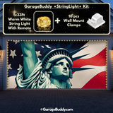 Liberty Stripes | Patriotic Garage Door Cover - GarageBuddy patriotic