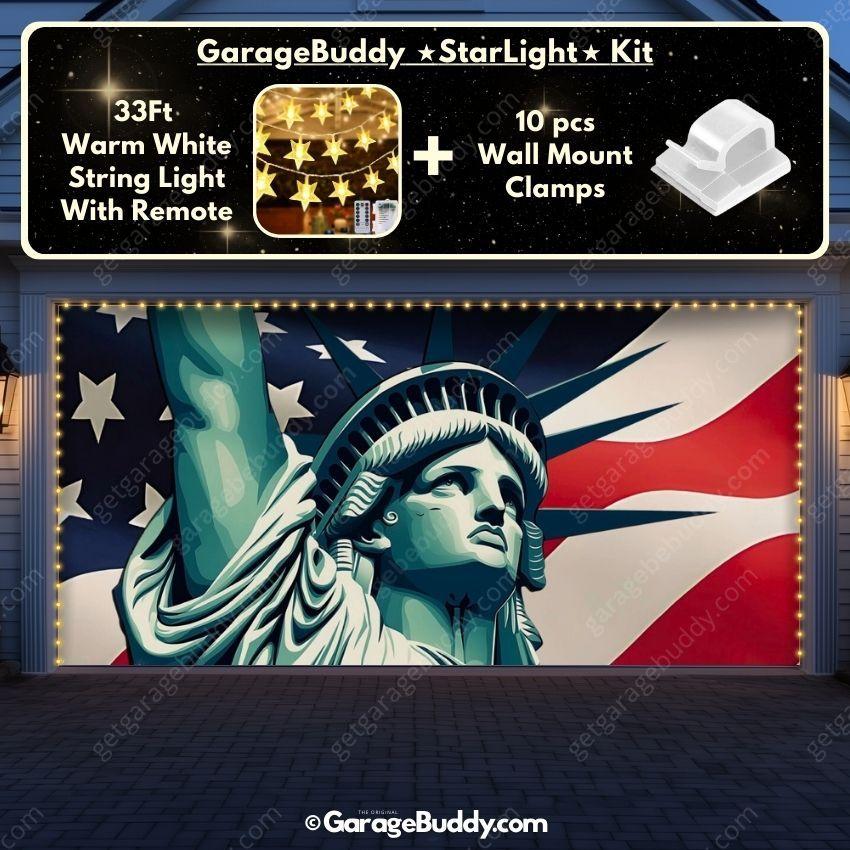 Liberty Stripes | Patriotic Garage Door Cover